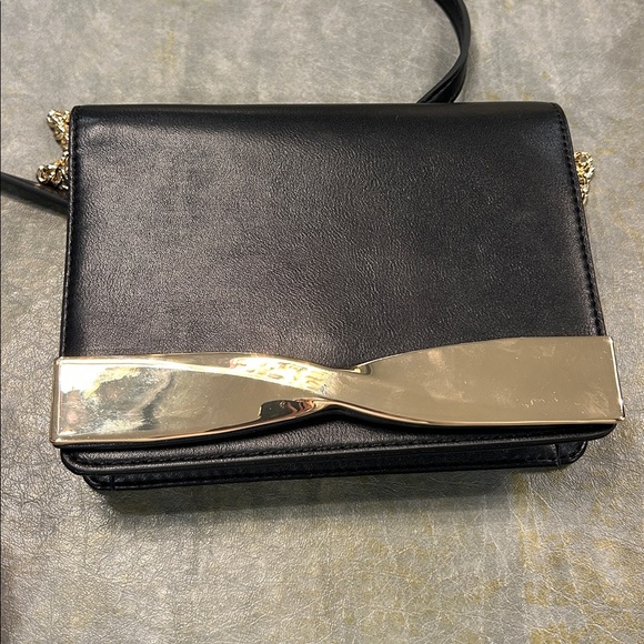 White House Black Market Gold Twist Clutch - Picture 4 of 6